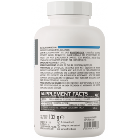 Ostrovit glikozamīns 1400 mg - 90 kapsulas