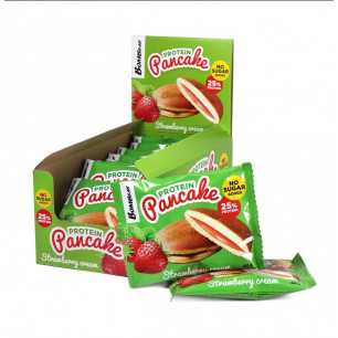 Bombbar baltymų blyno „braškių kremas“, be cukraus, 40 g