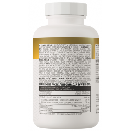 Ostrovit Omega 3 D3+K2 - 90 kapsulas