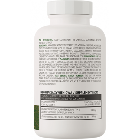 Ostrovit Resveratrol Vege - 60 kapsulas