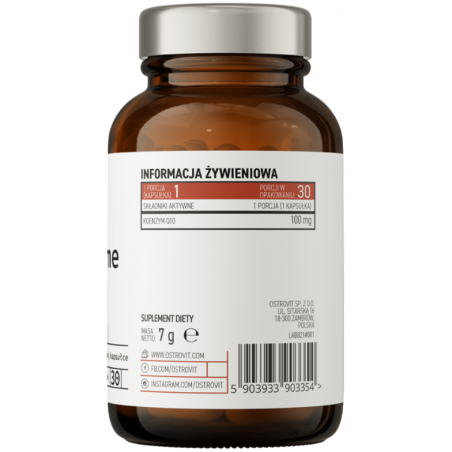 Ostrovit Pharma Coenzīms Q10 - 30 kapsulas