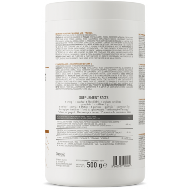 Ostrovit jūras kolagēns + hialuronskābe + C vitamīns, mango un ananāsi - 500 g – madala kalorsusega toode firmalt Ostrovit, osta SportFit-ist
