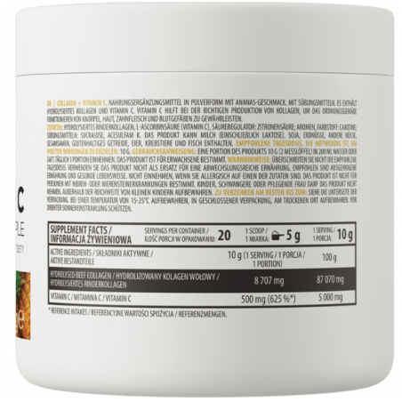 Ostrovit kolagēns + C vitamīns, ananāsi - 200 g