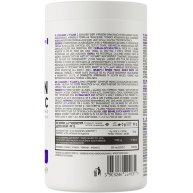 Ostrovit kolagēns + C vitamīns, dabisks - 400 g – madala kalorsusega toode firmalt Ostrovit, osta SportFit-ist