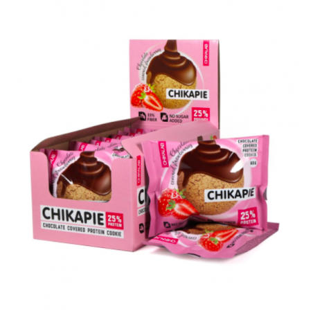 Chikapie "Chikalab" -proteiinikimpi - mansikka, 60 g