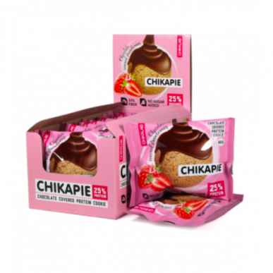 Chikapie „Chikalab“ baltymų puokštė - braškė, 60 g – madala kalorsusega toode firmalt Chikalab, osta SportFit-ist