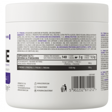 Ostrovit tirozīns, dabisks - 210 g