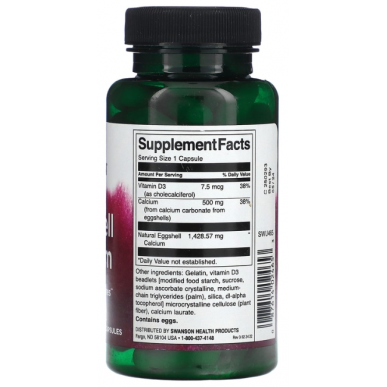 Swanson olu kalcija vitamīns -3 - 60 kapsulas – madala kalorsusega toode firmalt SWANSON, osta SportFit-ist