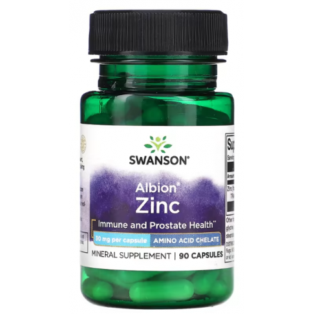 SWANSON kelaaditud tsink, 30 mg - 90 kapslit