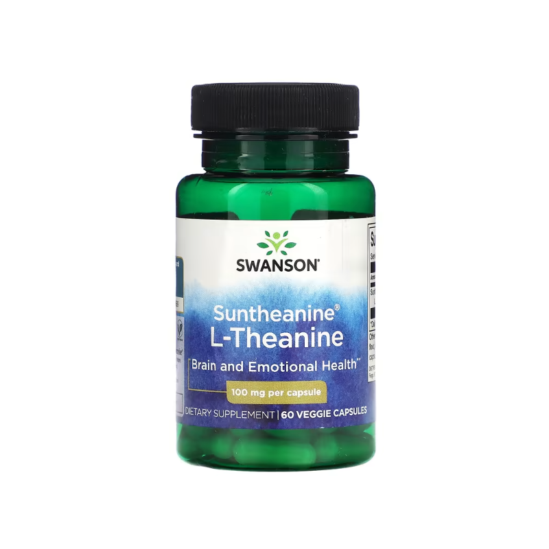 Swanson Suntheanine L -theanine, 100 mg - 60 vcaps