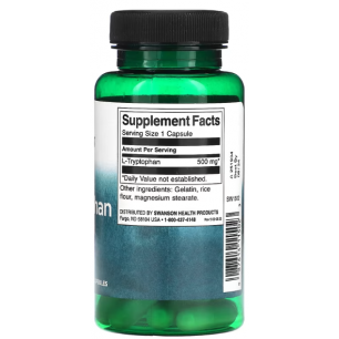 Swanson L -Tripptophan, 500 mg - 60 kapsulas