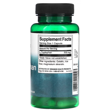 Swanson L -Tripptophan, 500 mg - 60 kapsulas