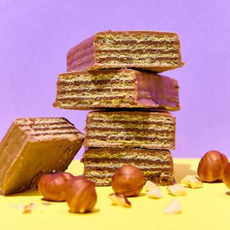 SNAQ fabriq vafeļu baton "lazdu riekstu krēms un šokolāde", 45 g