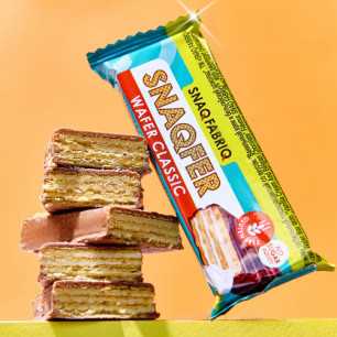 SNAQ fabriq vafeļu peldkonna "Vaniļas krēms un šokolāde", 45 g