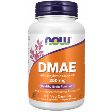 Tagad Foods DMAE (dimetilaminoetanols), 250 mg - 100 vcaps – madala kalorsusega toode firmalt NOW, osta SportFit-ist