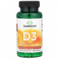Swanson D vitamīns, 1000 SV-250 kapsulas