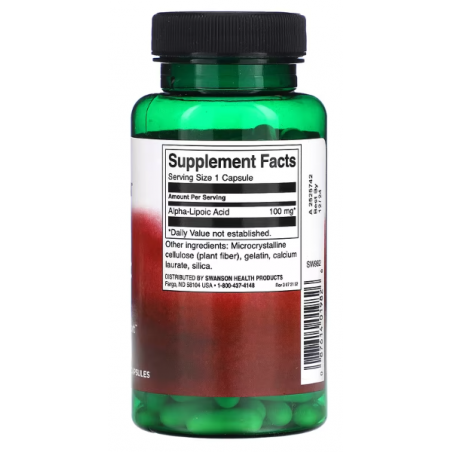 Swanson Alpha -liposkābe, 100 mg - 120 kapsulas