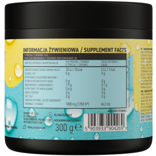 Ostrovit Aqua Kick C vitamīns, citrons - 300 g