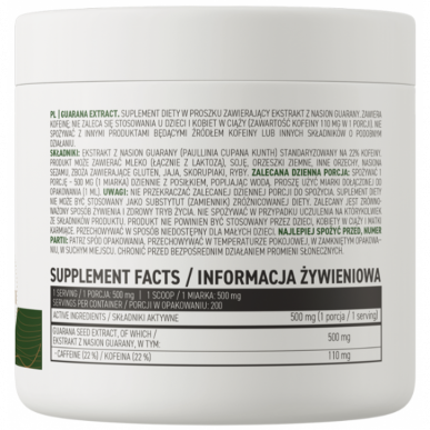 Ostrovit guarana ekstrakts - 100 g – madala kalorsusega toode firmalt Ostrovit, osta SportFit-ist