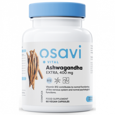 Osavi Ashwagandha Extra, 400 mg - 120 Veganapss – madala kalorsusega toode firmalt Osavi, osta SportFit-ist
