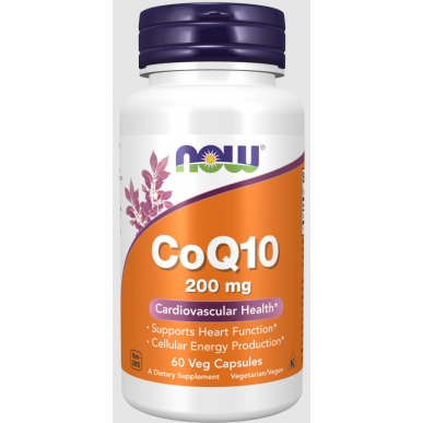 Tagad Foods Coenzīms Coq10, 200 mg - 60 vkaps – madala kalorsusega toode firmalt NOW, osta SportFit-ist