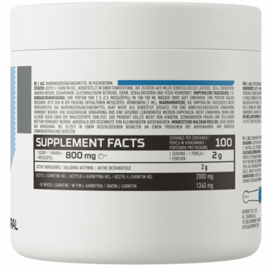 Ostrovit acetil-l-karnitīns, dabiskais-200 g – madala kalorsusega toode firmalt Ostrovit, osta SportFit-ist