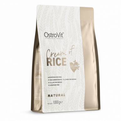 Riisin ostrovit -kerma, luonnollinen - 1000 g – madala kalorsusega toode firmalt Ostrovit, osta SportFit-ist
