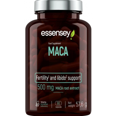Essensey maca 500 mg, N90 – madala kalorsusega toode firmalt Essensey, osta SportFit-ist