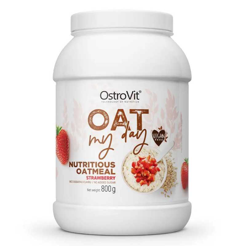 Ostrovit auzu mana dienas auzu pārslu ar zemeņu garšu - 800 g