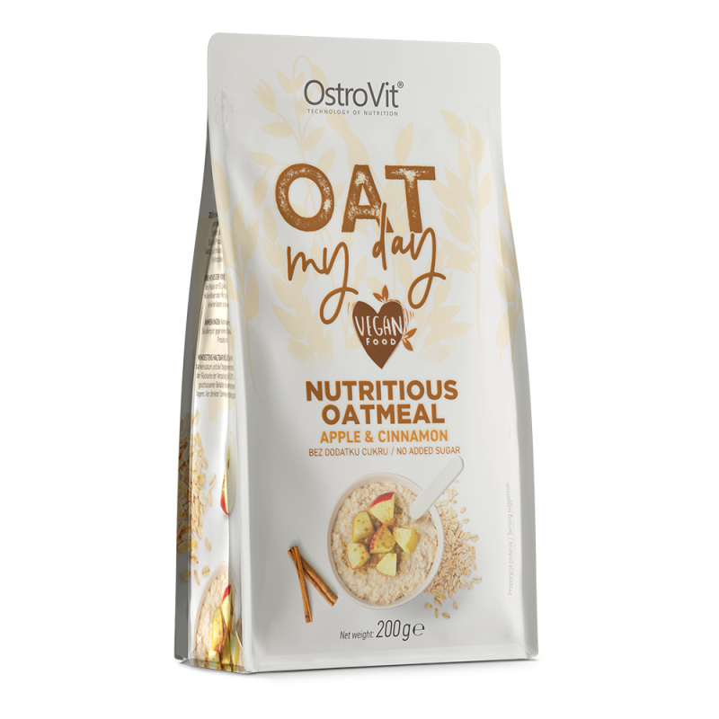 Ostrovit auzu mana diena auzu pārslu, ābolu un kanēļa aromatizēts - 200 g