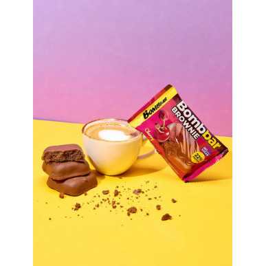Bombbar glazēti cepumi "Cherry Brownie", 50 g – madala kalorsusega toode firmalt Bombbar, osta SportFit-ist