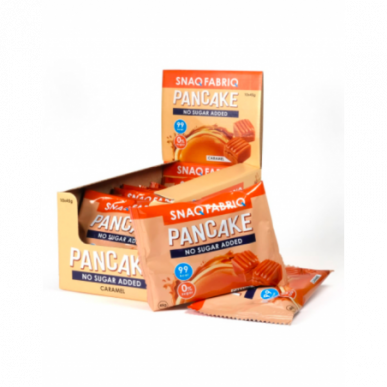 Snaq fabriq -proteiinipannukakku "karamelli", ilman sokeria, 45 g – madala kalorsusega toode firmalt Snaq Fabriq, osta SportFit-ist