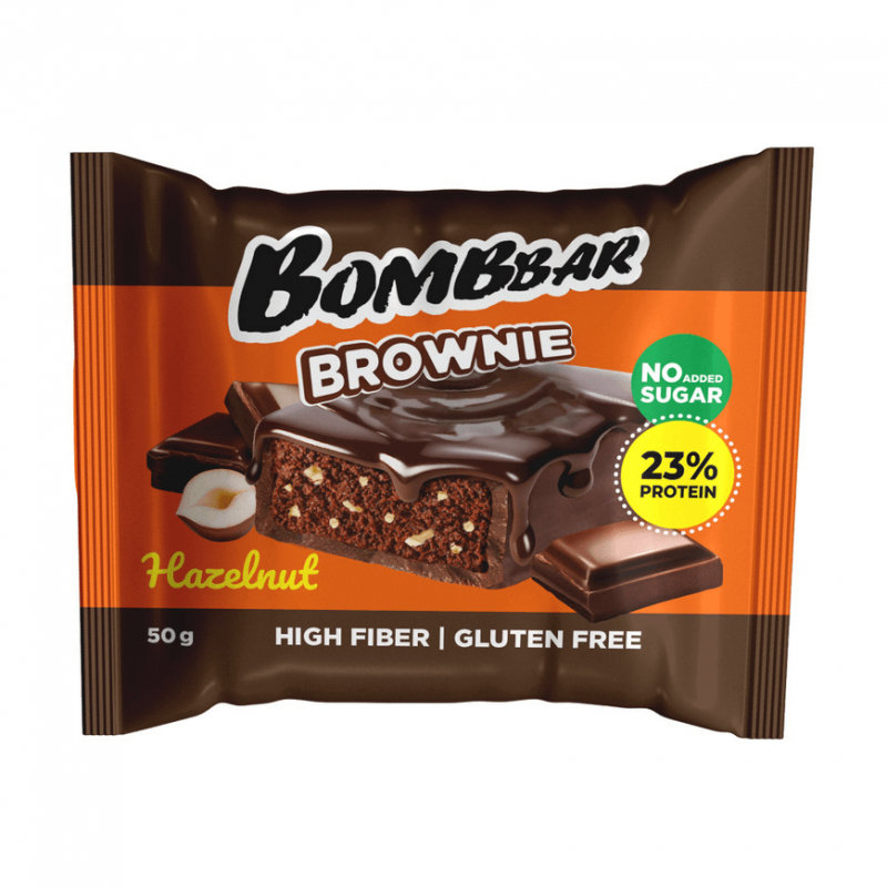 Bombbar glazēts sīkdatne ar "Brownie Hazelnuts", 50 g Bombbar glazēts sīkdatne ar "Brownie Hazelnuts", 50 g