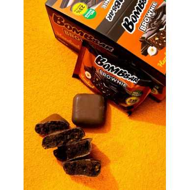 Bombbar glazēts sīkdatne ar "Brownie Hazelnuts", 50 g – madala kalorsusega toode firmalt Bombbar, osta SportFit-ist