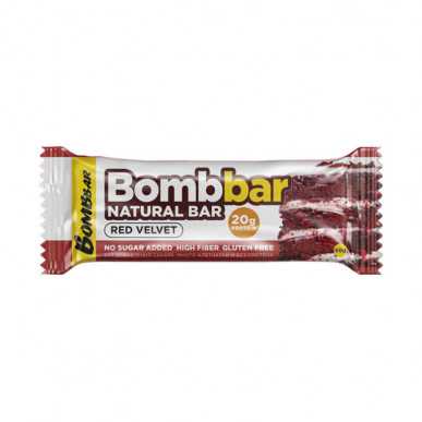 BombBar glazētā olbaltumvielu batona "sarkanais samts", 60 g – madala kalorsusega toode firmalt Bombbar, osta SportFit-ist