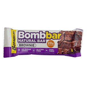 BombBar glazētā olbaltumvielu batona "Brownie", 60g