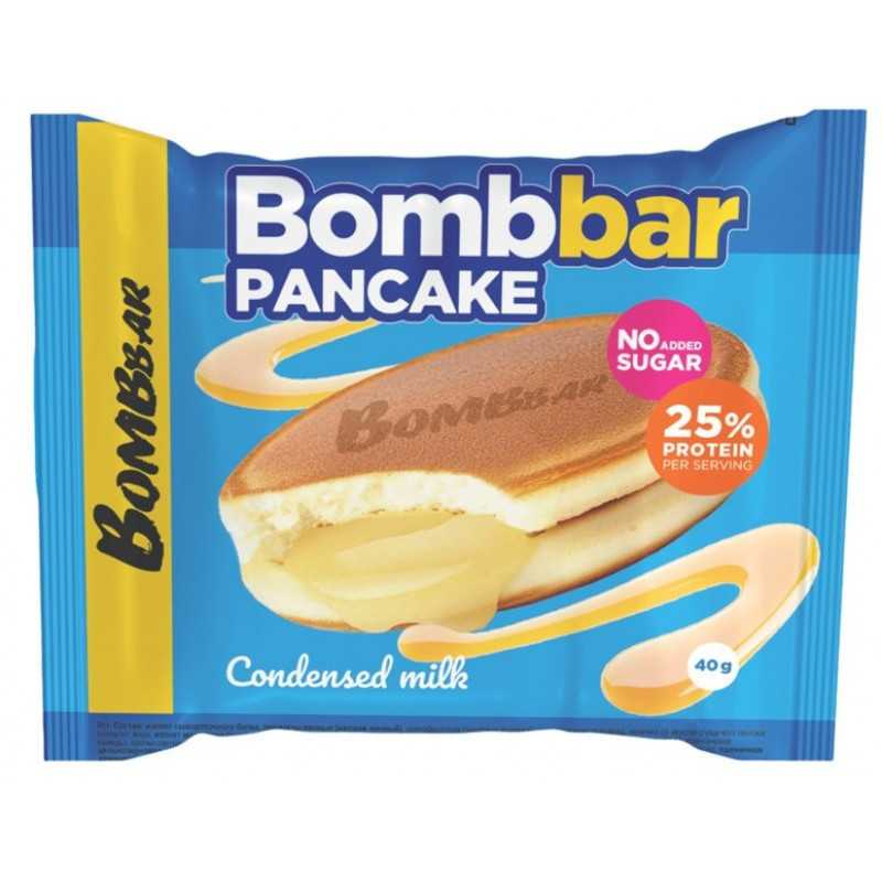 Bombbar olbaltumvielu pankūka "kondensēts piens", bez cukura, 40 g