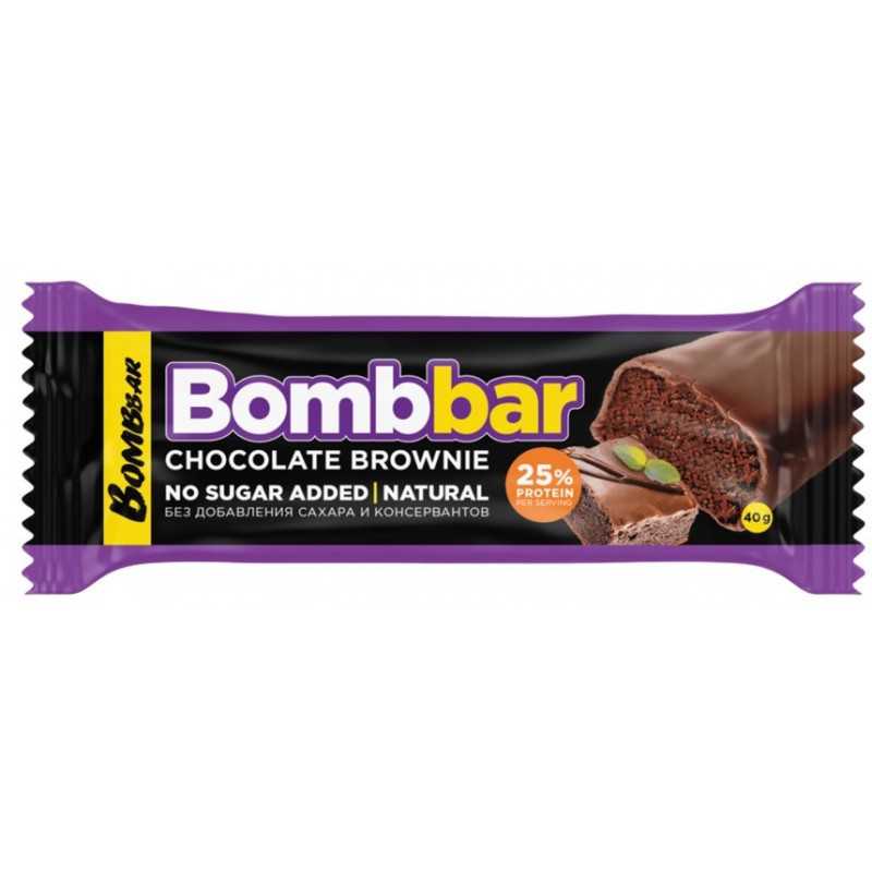 BombBar stiklotais olbaltumvielu bārs "šokolādes cepums", 40 g