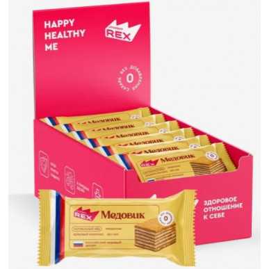 Olbaltumvielu rex olbaltumvielu medus kūka, 40 g – madala kalorsusega toode firmalt Protein Rex, osta SportFit-ist