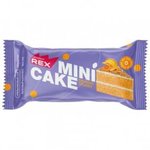 Olbaltumvielu rex mini olbaltumvielu kūka apelsīna kūka, 40 g