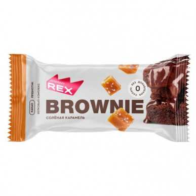 Olbaltumvielu rex olbaltumvielu brūnā sāls karameļu kūka, 50 g – madala kalorsusega toode firmalt Protein Rex, osta SportFit-ist