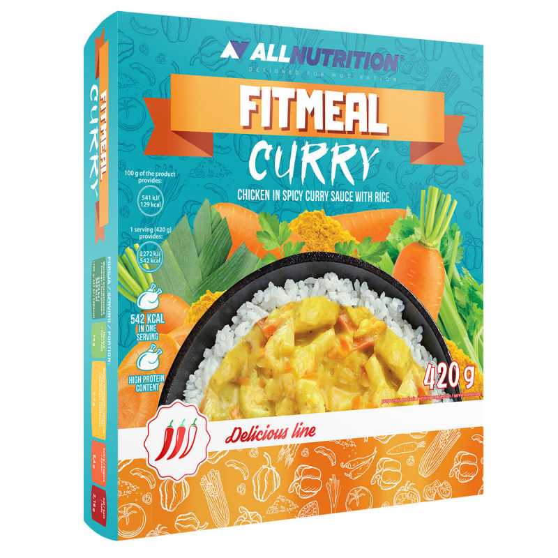 Allnuprition FitMeal ar karija vistu un rīsiem, 420 g