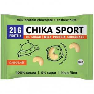 Chikalab -proteiinia suklaa cashew -pähkinöillä, ilman sokeria, 100 g