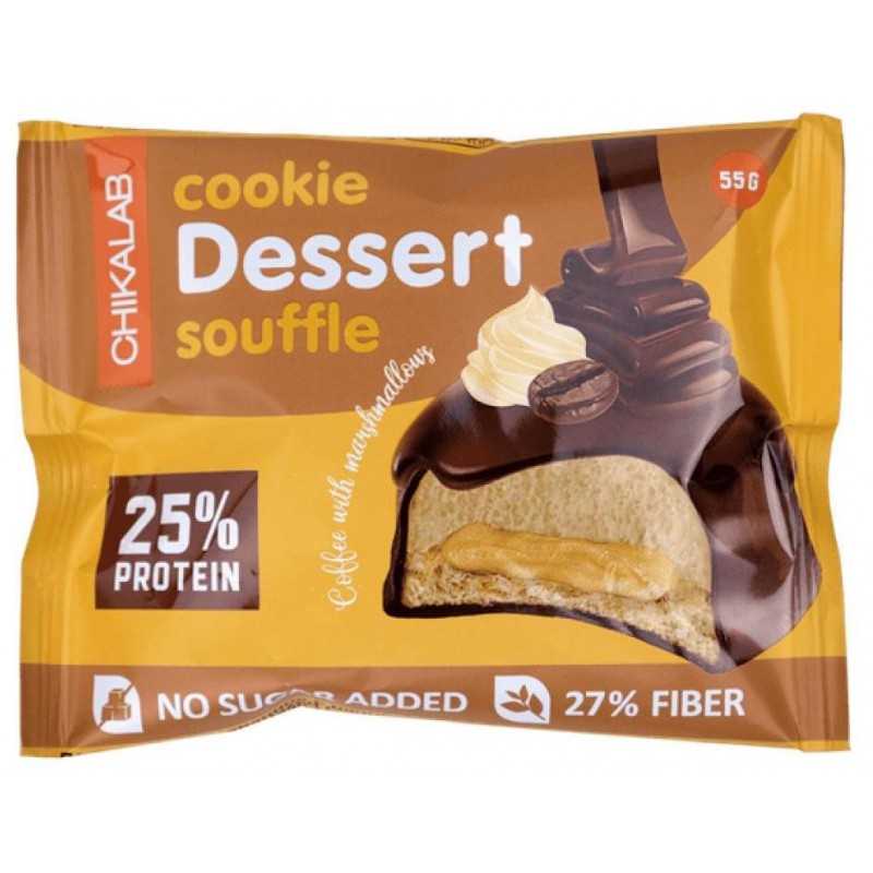 CHIKALAB DESSERT Täidisega küpsis – Kohv vahukommiga, 55 g CHIKALAB DESSERT Täidisega küpsis – Kohv vahukommiga, 55 g