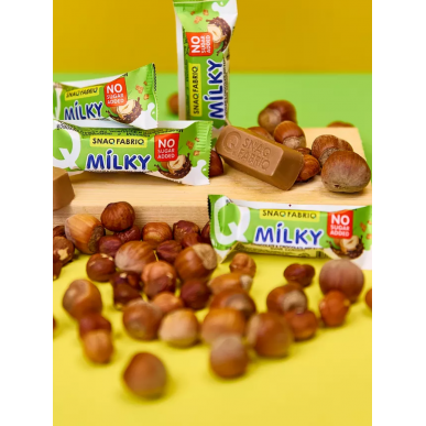 SNAQ FABRIQ Milky Candy Chocolate Candies Chocolate-Hazelnut-Wafer, 130 g – low-calorie product from Snaq Fabriq, buy in SportFit