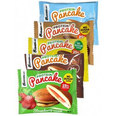 Pommiproteiinin pannukakku "Chocolate Cream", ilman sokeria, 40 g – madala kalorsusega toode firmalt Bombbar, osta SportFit-ist