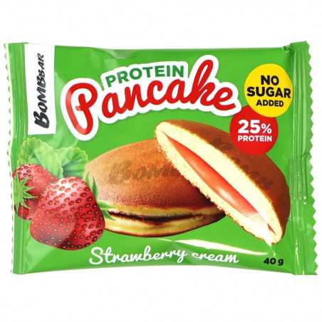 Pommitusproteiinin pannukakku "Mansikkavoide", ilman sokeria, 40 g