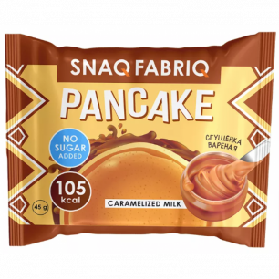 SNAQ Fabriq olbaltumvielu pankūka vārīts kondensēts piens, bez cukura, 45 g