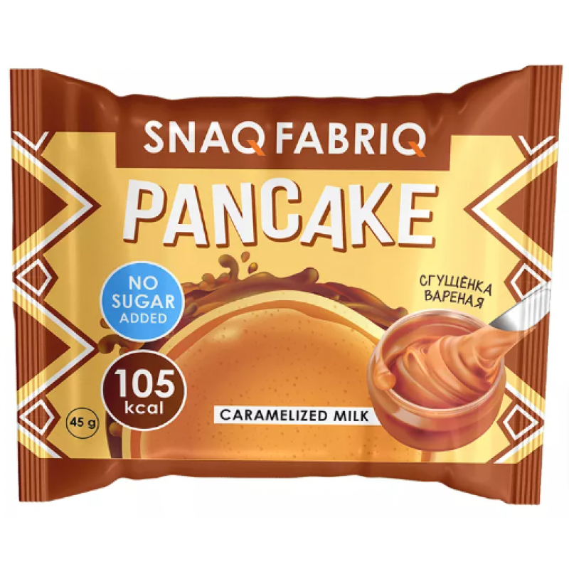 SNAQ FABRIQ Protein Pancake "Caramelized milk", Sugar-Free, 45 g SNAQ FABRIQ Protein Pancake "Caramelized milk", Sugar-Free, 45 g