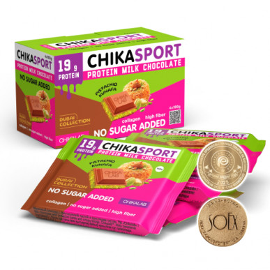 Chikalab olbaltumvielu šokolāde bez cukura - Dubaijas šokolāde, 100 g – madala kalorsusega toode firmalt Chikalab, osta SportFit-ist